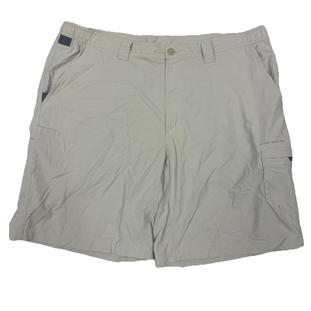 Columbia Shorts PFG Omni-Shade Lightweight Performance Cargo Tan Men’s Size 40